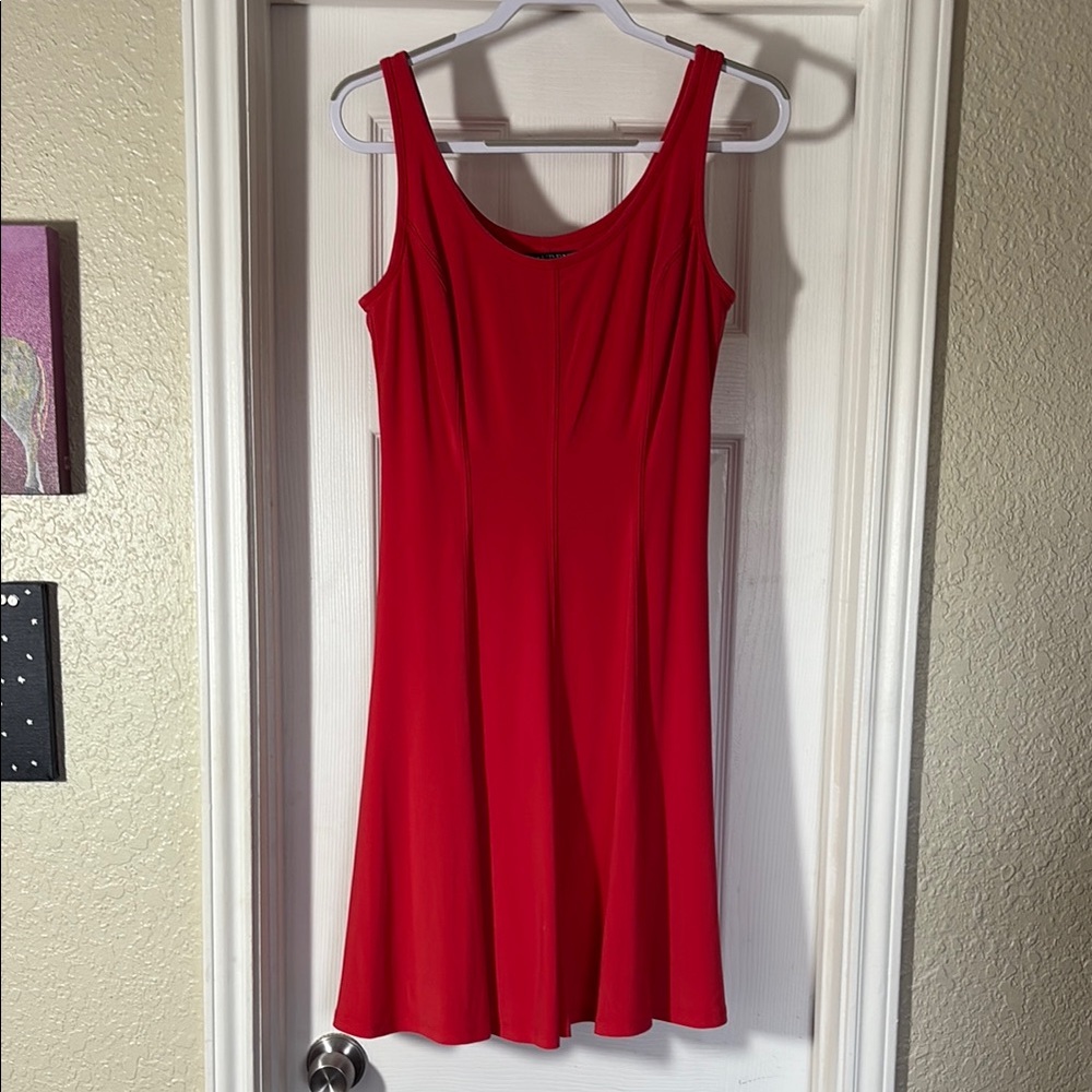 Ralph Lauren Orange Sleeveless Scoop Neck Sundress, NWT